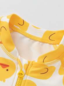 Balabala Đồ bơi một mảnh cho trẻ em bé trai bé gái chống nắng cho trẻ em chống clo - tông màu vàng - Xem 6