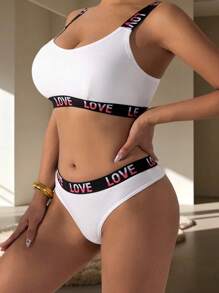 1 set di reggiseno e slip di alta qualità, alla moda, in stile europeo e americano per signore