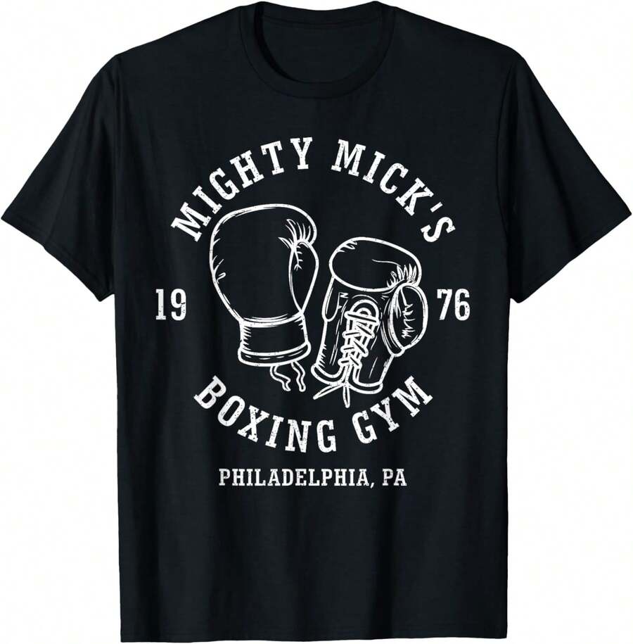 Classic 1976 Boxing Camiseta - Negro - Ver 1