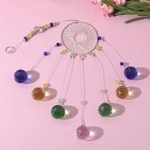 Colorful Crystals Catcher Hanging Suncatchers Chandelier Lamps Light Pendant Prisms Hanging Ornament Home Decoration - 藍色 - 查看 10
