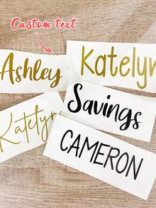 Pegatinas personalizadas, pegatinas con nombre personalizado, pegatinas con nombre a medida, etiquetas personalizadas para tazas de agua, etiquetas con nombre resistentes al agua, pegatinas con nombre para mesas, etiquetas con nombre a medida, pegatinas con nombre para computadoras, pegatinas con nombre para tabletas, útiles escolares, de vuelta a la escuela - Multicolor - Ver 1