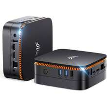 AK1PLUS Mini PC 16GB DDR4 1024GB M.2 SSD, 12th Gen Alder Lake-N N100 (Max 3.4GHz), Mini Computer mit 4K @ 60Hz UHD Dual Display/RJ45, Micro PC für Business, Büro, Schule, Zuhause