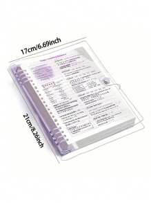 Cuaderno de 60 páginas A5 de cuero suave transparente a granel, con páginas perforadas, tornillo desmontable y diseño impermeable - perfecto para suministros de oficina diarios y estilo minimalista | Cuaderno minimalista | Cuaderno impermeable, Útiles escolares