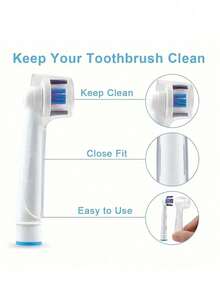 Set de 5 cubiertas de plástico para cabezal de cepillo de dientes, cubierta protectora universal duradera de plástico para uso en viajes y en el hogar, diseño transparente higiénico para cabezal de cepillo de dientes eléctrico