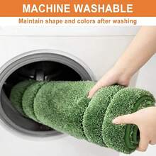 Soft & Absorbent Non-Slip Bathroom Rugs - Polyester Washable Thick Shower Bathroom, Bathtub And Sink 20x32 - Green - View 6
