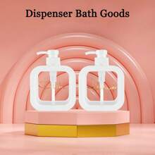 2/4pcs Reusable Hand & Bath Soap Dispenser Kit For Bathroom & Beyond–Versatile 300ml/500ml Liquid Containers In White& Black,Perfect For Body Wash,Shampoo & Conditioner,With Sturdy Plastic Bottles &Labels,Ideal For Travel,Hotels,And Camping Adventures