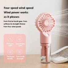 800mAh Lithium Battery Charging Handheld Spray Fan Portable Mini Charging Handheld Fan Spray Humidification Gift Handheld Small Fan - Multicolor - View 3