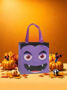 6pcs Halloween Gift Wrapping Bags, Halloween Trick Or Treat Tote Bags With Handles, Halloween Party,Trick Or Treat Wrapping Bags For Halloween Gifts, Gift Wrapping Tote Bags, Halloween, Trick Or Treat,Halloween Decor, Fall Decor, Halloween Decorations, Halloween Party Carnival Gift Bags Multi Piece Halloween Series Gift Bag Gift Packaging Tote Bag For Gift Giving Exquisite And Cute Portable Tote Bag Suitable For Halloween Parties