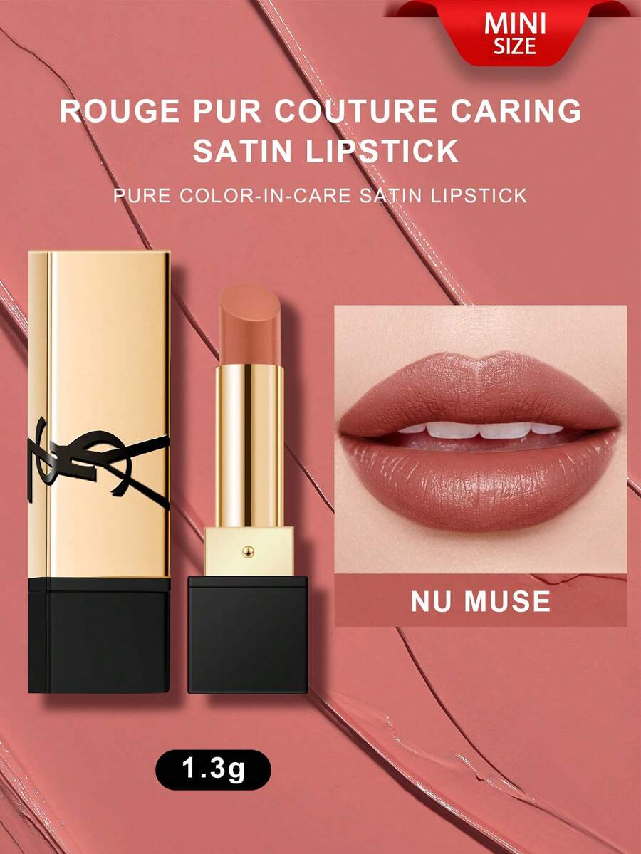 Yves Saint Laurent Yves Stallion Rouge Pur Couture唇膏 #NM NU MUSE - 0.04盎司/1.3克迷你装 - #NM Nu Muse - 查看 1