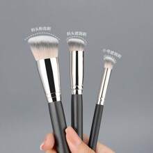 3 فرش مكياج لأساس كريمي، بودرة أو أساس سائل، فرشاة أساس مكياج محترفة، فرش مكياج لأساس، احمرار، تغطية العيوب، بودرة، كريم، سائل، بودرة