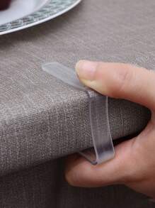 8/10/16/24/32/48pcs Plastic Transparent Tablecloth Clip Tablecloth Non-Slip Clip Suitable For Wedding Party Family Gold Dot Tablecloth Fixed Clip Party Tablecloth Suitable For Wedding Birthday Outdoor Party