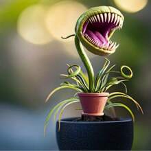 2D Whimsical Carnivorous Plant Garden Sign - Acrylic Outdoor Decor For Indoor Potted Plants, Bonsai, Yard And Lawn - Adorable Pitcher Plant Design, Perfect For Home And Garden Decor, Birthday, Garden Decor With Intricate Detailing