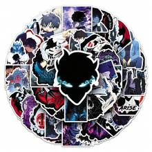 50pcs Solo Leveling Merch Solo Leveling Stickers Anime Stickers Solo Leveling Car Decal Cartoon Stickers Pack Solo Leveling Poster Vinyl Waterproof Stickers For Water Bottle,Computer,Laptop,Phone,Luggage,Notebook,Fridge - Multicolor - View 8