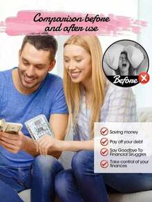 Couples Savings Challenge Binder & Men's Envelope Savings Challenge Reusable Mini Budget Notebook With Cash Envelope Savings Book, Mini Wallet, Travel Essentials, Suitable For Home Office, Back To School Gift, Suitable For Couples, Wallet, Purse, Pouch