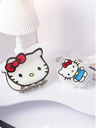 Sanrio 1 pièce Pince à cheveux Hello chat pour fille, mignonne, accessoire capillaire de célébrité, accessoires capillaires Hello chat, pince à cheveux pour ado, pince à cheveux, mignonne, doux et à la mode pour toute fille