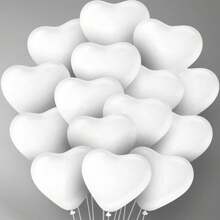 10/20 palloncini bianchi a forma di cuore per San Valentino - decorazioni per feste a tema amore, galleggianti di qualità, decorazioni romantiche per eventi, articoli essenziali per matrimoni e anniversari, facili da gonfiare