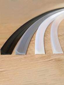 1pc Shower Threshold Water Barrier Water Dam Flexible Water Retaining Strip Silicone Water Stopper Strip Wet And Dry Separation Seal 100cm White Back To School - Multicolor - View 8