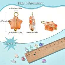20 Stücke/50 Stücke Kristallglas Schmetterling Anhänger, mehrfarbige Schmetterling Perlen Charms für DIY Ohrringe, Halsketten, Armbänder und Schmuckherstellung