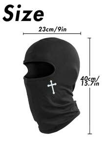 Cross Pattern Multifunctional Graffiti Punk Sun Protection Mask, Balaclava, Full Face Mask Suitable For Cycling, Skiing, Hiking, Fishing And Outdoor Sports, Windproof And Breathable, Best Christmas Gift
