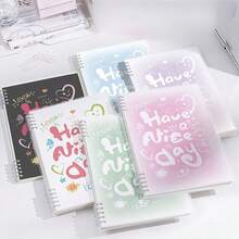 2 Stücke B5 Doodle Lose Blatt Notizbuch, 60 Blatt pro Buch, glatte Schreibfläche, abtrennbarer Spiraleinband, austauschbare Innenseiten, geeignet für Lernen, Büro, Schule, Outdoor Reisen, Zeichnen, Skizzieren, Valentinstag