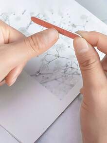 10/50/100/200 Pcs Disposable Pink DIY Mini Nail Files - Double Sided Emery Boards For Manicure And Pedicure - Pink - View 5