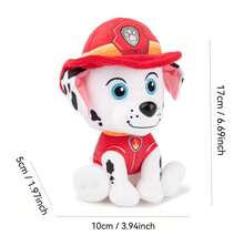 ​​ Sky Blue Pilot Skydiver Plush - Spin Master GUND 6in Rescue Team Stuffed Dog With Silver Wings & Flame Emblem For Kids 1+ - Plush Toys - Small Size (Paw Patro.l) - View 9