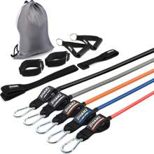 Resistance Bands, Resistance Band Sets, Strength Training Fitness Bands, Men's And Women's Fitness Bands, Resistance Bands With Handles, Door Anchors, Used For Body Shaping And Home Workouts.