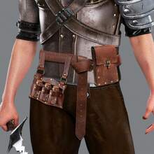 Medieval Renaissance Belt Pouch With Potions - Halloween Viking Costume Hobbit Cosplay Renfaire Accessories For Men Women - A - 查看 7