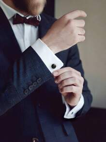 Set de 2/6/8 piezas de gemelos y botones de camisa para hombres, juego de gemelos y botones de camisa de esmoquin para hombres, gemelos y botones de camisa de latón para boda/banquete/ceremonia/negocios, el mejor regalo para padres/amigos/amantes