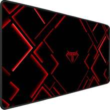 TEDNETGO Large Gaming Mouse Pad, Waterproof Extra Large Big Mouse Pad With Stitched Edge, XXL Non-Slip Black Computer Long Mousepad Desk Mat For Gamer, Office &Amp; Home, Black - Red - View 1