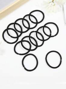 200/100/50/30/20 Pieces Black Hair Ties For Thick And Curly Hair Ponytail Holders Hair Elastic Suitable For Daily Life Hair, Tie Hair, Christmas Make-Up, Bride Make-Up, Outdoor Hair, Shower And Elastic Band Hair Rubber Bands Hair Rope ,Party ,Home,Skincare Accessories