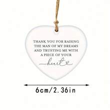 1/2 Stücke Geschenk der Braut für Mutter des Bräutigams, Schwiegermutter Hochzeitsgeschenk, Muttertagsgeschenk, Erinnerungsstück, Acryl Souvenirs