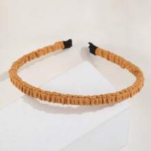 7pcs. Korean-Style Fashionable Hair Band, Bright Color Series, Artistic Pleated Hair Band, Wear When Going Out To Wash Face, Highly Attractive Level Hair Clip, Geometric Pattern, Casual Casual Polyester Fiber (Polyester) Hair Accessory, Four Seasons