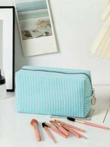 Women's Large Capacity Portable Travel Makeup Bag, Cute Makeup Brush Storage Pouch, Cosmetic Organizer Bag