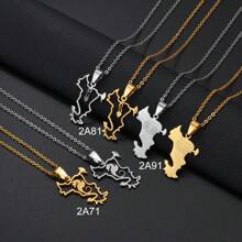 1pc 2.5cm Mayotte Pendant Necklaces For Women Girls Mamoudzou Mahore Jewelry