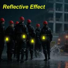 Kreatywna kamizelka + brelok do kasku z materiałem odblaskowym do nocnych podróży i uprawiania sportu, nadaje się do plecaka, bagażu, jako dekoracja wisząca