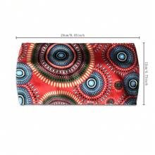 Bandeau noué imprimé tropical , convient aux femmes pour le yoga, la course, l'absorption de la transpiration, les accessoires capillaires pour les sports de plein air, bandeau de sport confortable et antidérapant, décoration de nœud, foulard de style bohème élégant