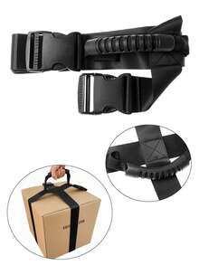 1 Pc Portable Strapping Packing Cross Strap Nylon Packing Strap Moving Heavy Duty Cargo Handle - Black - View 6