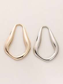 1pc Asymmetrical Metal Custom Designed Large Hijab Scarf Clip Holder Women Brooch