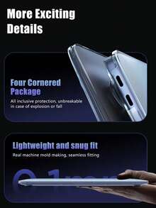 隐形笔记本电脑保护壳适用于 Macbook Air 13 保护壳 M1 M2 M3 M4 Pro 14 16 2025 Air 15 13.6 高级笔记本电脑保护壳 - Ice Frost Clear - 查看 4