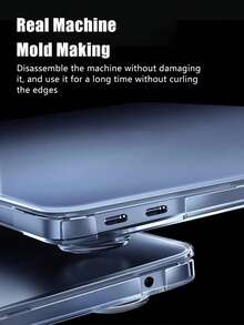 隐形笔记本电脑保护壳适用于 Macbook Air 13 保护壳 M1 M2 M3 M4 Pro 14 16 2025 Air 15 13.6 高级笔记本电脑保护壳 - Ice Frost Clear - 查看 7