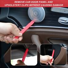 [Scratchless Auto Trim Tool] 5pcs Professional Auto Trim Removal Tool Kit - Scratchless Red Plastic Pry Tools Set, Durable PP Material - Ideal For Vehicle Interior Door Panel Clips And Fasteners, Fastener Extraction