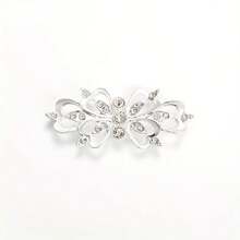 1 Pair/2 Pairs/3 Pairs/4 Pairs/6 Pairs Solid Color Rhinestone Clip-On Elegant Cardigan Shawl Cloak Collar Clip Suitable For Shawl, Bridal Cheongsam, Hanfu And More - Multicolor - View 6