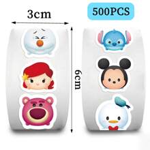 Disney Rollo de 500 pegatinas decorativas de Tsum Tsum con diseño de graffiti para personalizar estuches de teléfono, portátiles, monopatines, computadoras, un regalo divertido y único
