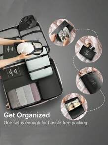 10-1 pièce Pochettes organiseurs de voyage d'été, sac cosmétique portable imperméable, sac de toilette multifonction, peut être utilisé comme sac à maquillage, sac de lavage, organiseur de cosmétiques, sac à chaussures, sac à cosmétiques, organiseur de maquillage, sac de tri des vêtements, sac à chaussures, organisation et rangement, indispensable pour les vacances d'été, boîte de rangement de parfum, boîte de rangement de maquillage, sac de voyage, sac à sous-vêtements, sac de bagage, accessoire de rangement de vêtements imperméables, organiseur pliable pour sous-vêtements et chaussettes, sac à main, sac de données, sac de rangement des vêtements, set organisateur, accessoires de voyage, sac de voyage, sac à chaussures