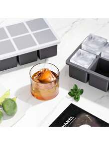 Large Six And Eight Square Silicone Ice Tray Ice Cream Dessert Juice Frozen Model For Home Use With Lid