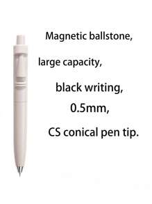 1pc Multi-Color Moai Statue Click Pen, Universal, Large Capacity, Beautiful Black Ink, Quick Drying, Exam Signature Pen, Moai Statue Retractable Ballpoint Pen, Low Center Of Gravity, Mini Pocket Pen, Large Ink Capacity, Black Ink, Suitable For School, Gathering, Office Back To School