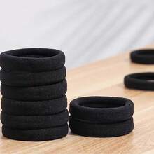 500/400/300/200/100条装黑色发圈，女士/女孩适用，无缝加厚弹力发圈，不伤发，可扎持久辫子、马尾辫和中长发，柔软发带，适合秋季、旅行、美发工具、女士配饰、美发用品、秋季、头发、发饰、旅行、发饰、女士配饰、女士发饰、美发工具、美发用品、美妆配饰、礼物、旅行、女士礼物、美发用品、圣诞礼物