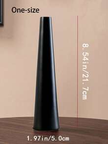 1个花瓶，家居装饰；长方形干花摆件，适合客厅花瓶、房间装饰、家居装饰、餐桌摆件、返校学习用品玻璃花瓶 - 黑色 - 查看 6