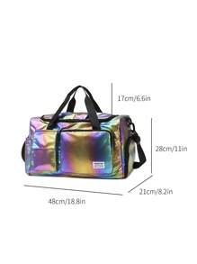 Nouveau sac de voyage de grande capacité, imperméable, avec séparation sec/humide. Sac fourre-tout de gym, de natation, de rangement et de bagage à main parfait pour les courts voyages, les déplacements professionnels et la rentrée scolaire. Sac pour l'école et les accessoires scolaires.